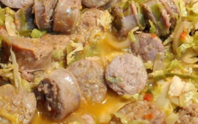 Italian Sausage, Brussels Sprouts with Calabrian Peppers